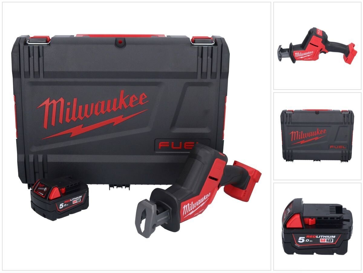 Juhtmeta lineaarsaag Milwaukee M18 FHZ-501X, 18 V, koos akuga, ilma laadijata цена и информация | Elektrilised saed, ketassaed ja tarvikud | hansapost.ee