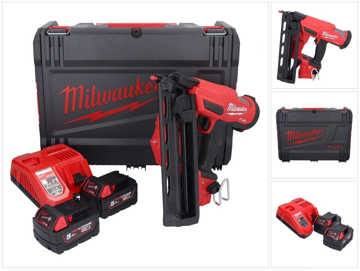 Akuvints Milwaukee M18 FN16GA-502X цена и информация | Käsitööriistad | hansapost.ee