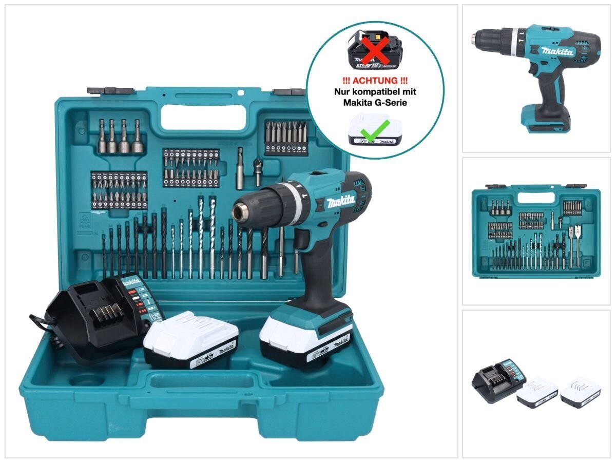 Akulööktrell Makita HP 488 DAEX1, 18 V, koos aku ja laadijaga цена и информация | Akutrellid, puurid ja kruvikeerajad | hansapost.ee