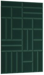 Pehmete seinapaneelide komplekt Eltap Quadratta, 120x195 cm, roheline цена и информация | Мягкие стеновые панели | hansapost.ee