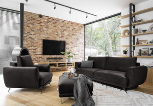 Комплект мягкой мебели из 3 частей Eltap Megis, коричневый цвет цена и информация | Комплекты мягкой мебели | hansapost.ee