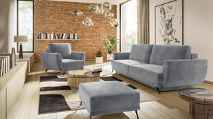 Комплект мягкой мебели из 3-х частей Eltap Megis, серый цвет цена и информация | Комплекты мягкой мебели | hansapost.ee