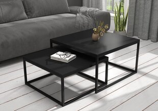 Комплект кофейных столиков ADRK Furniture Kama, черный цвет цена и информация | Журнальные столики | hansapost.ee