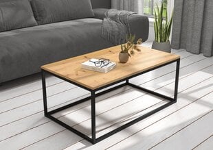 Журнальный столик ADRK Furniture Narisa 100х60 см, коричневый/черный цвет цена и информация | Журнальные столики | hansapost.ee