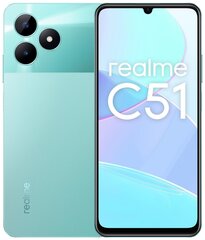 Realme C51 4/128GB Mint Green hind ja info | Telefonid | hansapost.ee