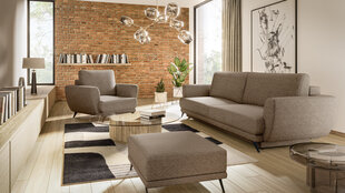 Комплект мягкой мебели из 3 частей Eltap Megis, коричневый цвет цена и информация | Комплекты мягкой мебели | hansapost.ee
