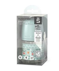 Pudel Suavinex, 150 ml, 0 m+, roheline hind ja info | Lutipudelid ja tarvikud | hansapost.ee