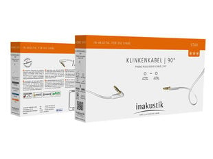 Audiokaabel Inakustik, 2x 3.5 mm, 0.75 m hind ja info | Juhtmed ja kaablid | hansapost.ee