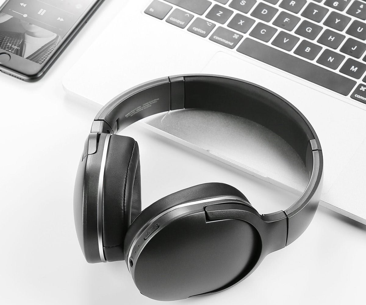 Wireless Bluetooth 5.3 Over-Ear Headphones Encok D02 Pro with Microphone, Black цена и информация | Kõrvaklapid | hansapost.ee