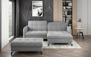 Левый угловой диван и пуфик Eltap Lorelle, светло-серый цвет цена и информация | Угловые диваны | hansapost.ee