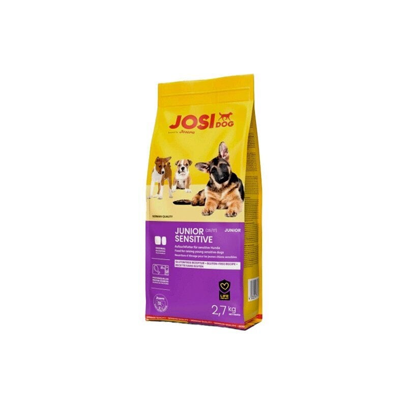 Josera JosiDog Junior Sensitive noortele tundliku seedesüsteemiga kutsikatele, 2,7 kg hind ja info | Koerte kuivtoit ja krõbinad | hansapost.ee