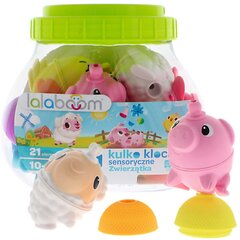 Palli-klotsid Lalaboom Montessori 5in1 sensoorsed loomad, 21 tk price and information | Toys for babies | hansapost.ee