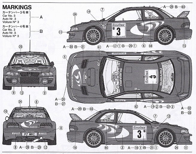 Tamiya - Subaru Impreza WRC Monte Carlo 98, 1/24, 24199 цена и информация | Klotsid ja konstruktorid | hansapost.ee