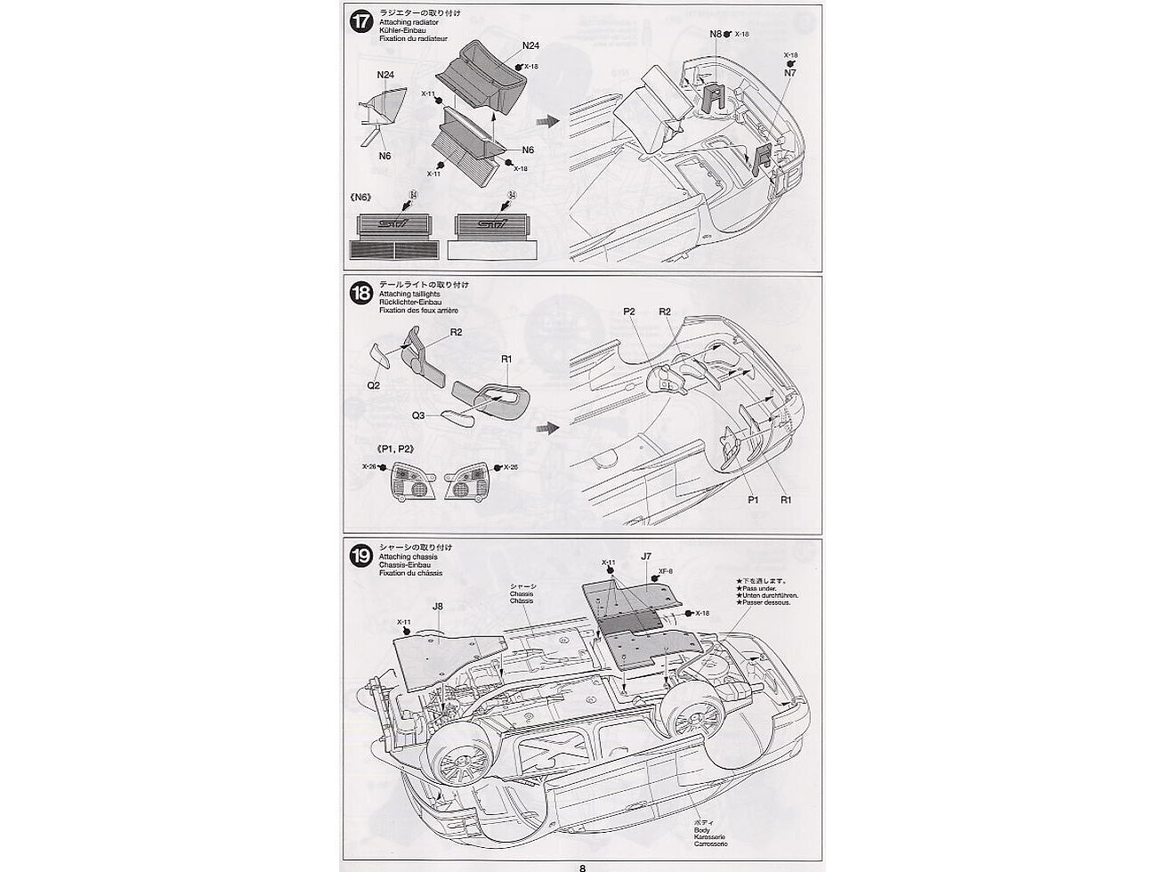 Tamiya - Subaru Impreza WRC Monte Carlo 05, 1/24, 24281 hind ja info | Klotsid ja konstruktorid | hansapost.ee