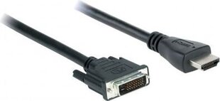 DVI-D-HDMI Adapter V7 V7E2HDMIDVID-02M  Must (2 m) hind ja info | Juhtmed ja kaablid | hansapost.ee
