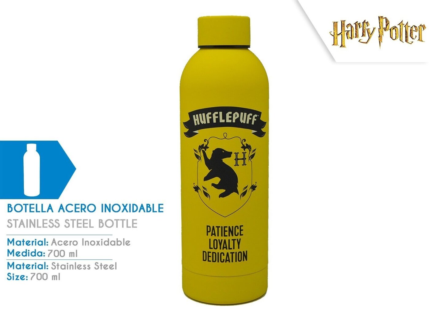 Harry Potter Hufflepuff roostevabast terasest pudel 700 ml цена и информация | Fännitooted mänguritele | hansapost.ee