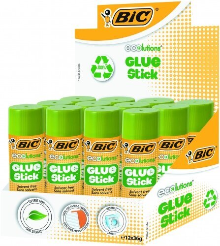 Liimipulk BIC ECO GLUSTIC, 21 g, 12 tk 9192541 цена и информация | Kirjatarvikud | hansapost.ee