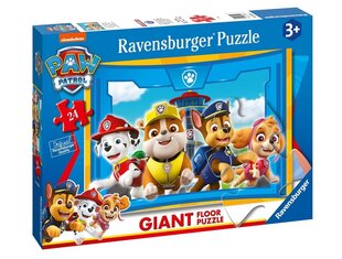 Ravensburgeri pusle Paw Patrol B Giant Floor 24tk 3090 price and information | Pusled lastele ja täiskasvanutele | hansapost.ee