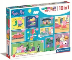 Puzzle 10 in 1 super värvi peppa siga hind ja info | Pusled lastele ja täiskasvanutele | hansapost.ee