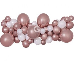 Õhupallipärg roosakuldsete õhupallidega hind ja info | Õhupallid | hansapost.ee