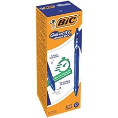 Ручка гелевая Gel Ocity QUICK DRY Blue Box 12 цена и информация | Bic Товары для школы | hansapost.ee