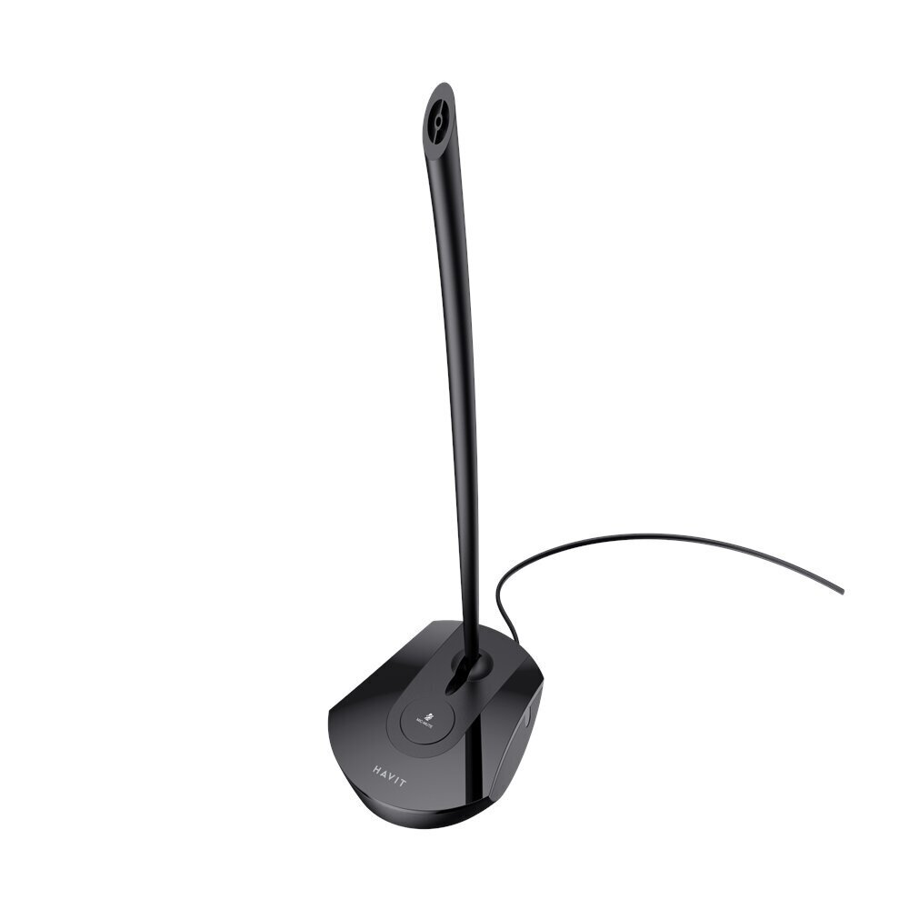 HAVIT computer microphone H208D wired jack 3,5mm black цена и информация | Mikrofonid | hansapost.ee