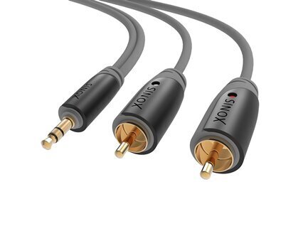 Jack - Stereo RCA audio kaabel SINOX SHD3462, 1.5m hind ja info | Juhtmed ja kaablid | hansapost.ee