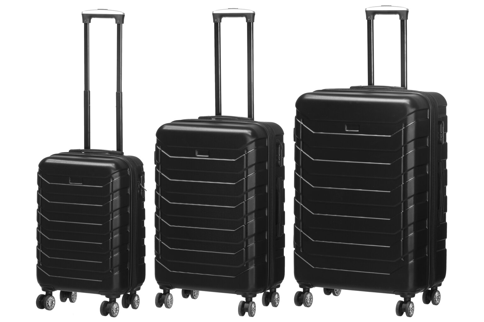 Kohvrikomplekt Acces Luggage Expander, 3 tk, must hind ja info | Kohvrid, reisikotid | hansapost.ee