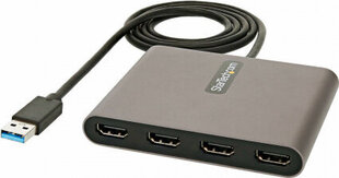 Адаптер USB 3.0 — HDMI Startech USB32HD4             Чёрный цена и информация | Адаптеры, USB-разветвители | hansapost.ee