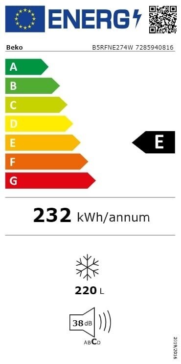 Beko B5RFne274W цена и информация | Sügavkülmikud, külmakirstud | hansapost.ee