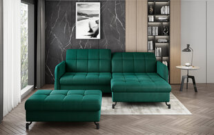 Левый угловой диван и пуфик Eltap Lorelle, темно-зеленый цвет цена и информация | Угловые диваны | hansapost.ee