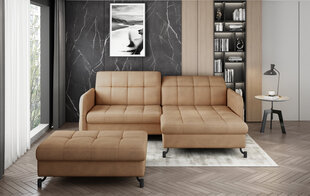 Левый угловой диван и пуфик Eltap Lorelle, оранжевый цвет цена и информация | Угловые диваны | hansapost.ee