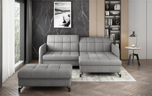 Левый угловой диван и пуфик Eltap Lorelle, серый цвет цена и информация | Угловые диваны | hansapost.ee
