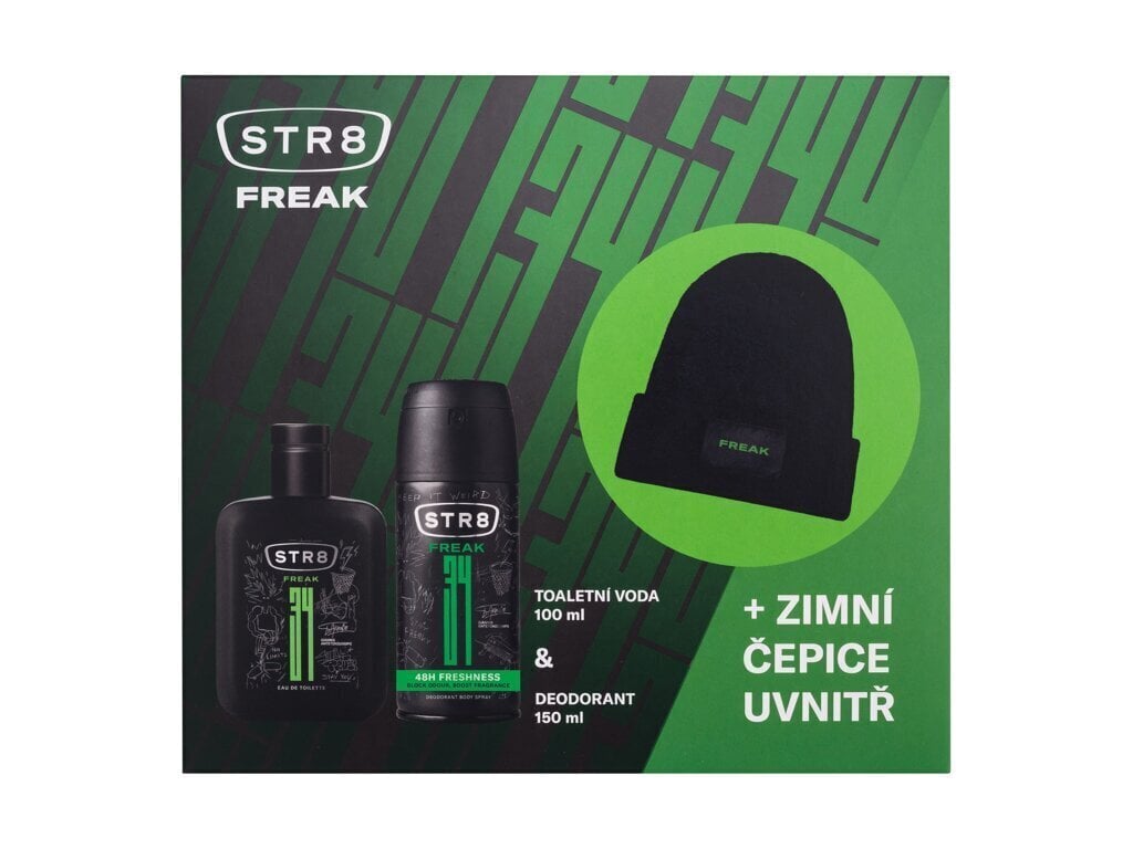 Kinkekomplekt meestele: tualettvesi STR8 Freak EDT, 100 ml + deodorant, 150 ml + müts hind ja info | Parfüümid meestele | hansapost.ee