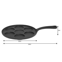 чугунная сковорода kinghoff kh-1263 23 см для жарки яичных рулетов цена и информация | Cковородки | hansapost.ee