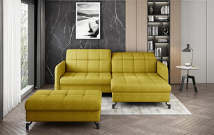 Левый угловой диван и пуфик Eltap Lorelle, желтый цвет цена и информация | Угловые диваны | hansapost.ee