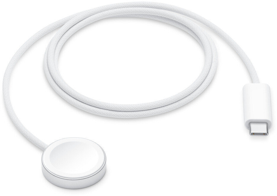 Apple Watch Magnetic Fast Charger to USB-C Cable (1 m) - MT0H3ZM/A цена и информация | Nutikellade aksessuaarid ja tarvikud | hansapost.ee