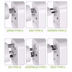 Techly 3x USB EU/UK/US toitepistikud, valge price and information | Pistikupesad ja lülitid | hansapost.ee