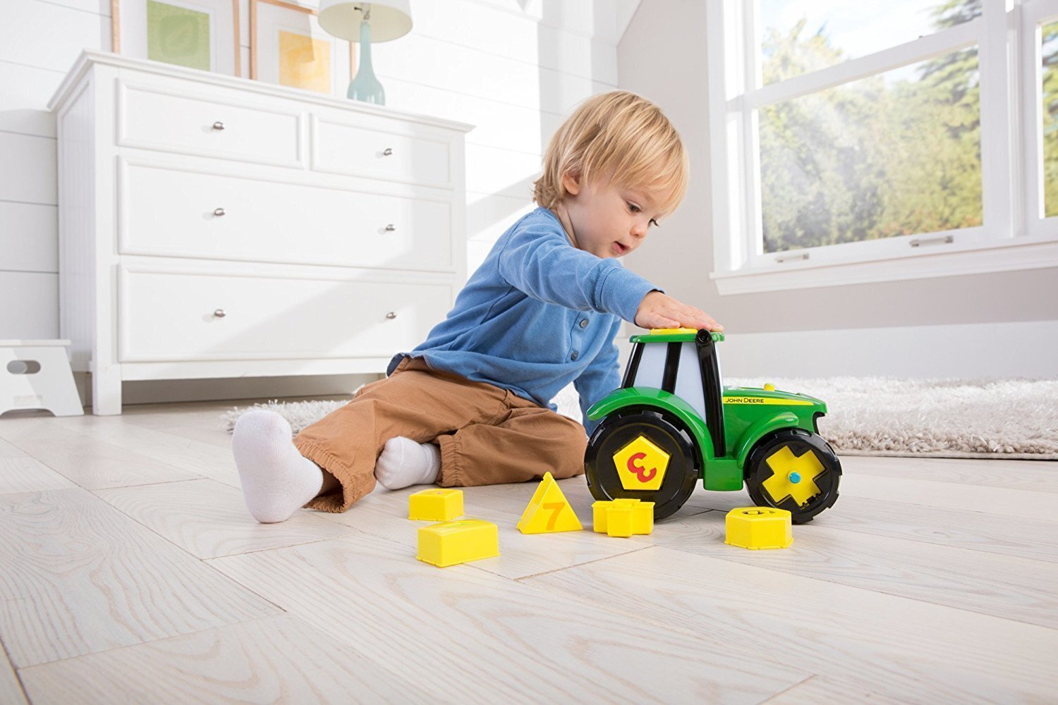 JOHN DEERE traktor Learn & Play Johnny, 46654 цена и информация | Beebide mänguasjad | hansapost.ee