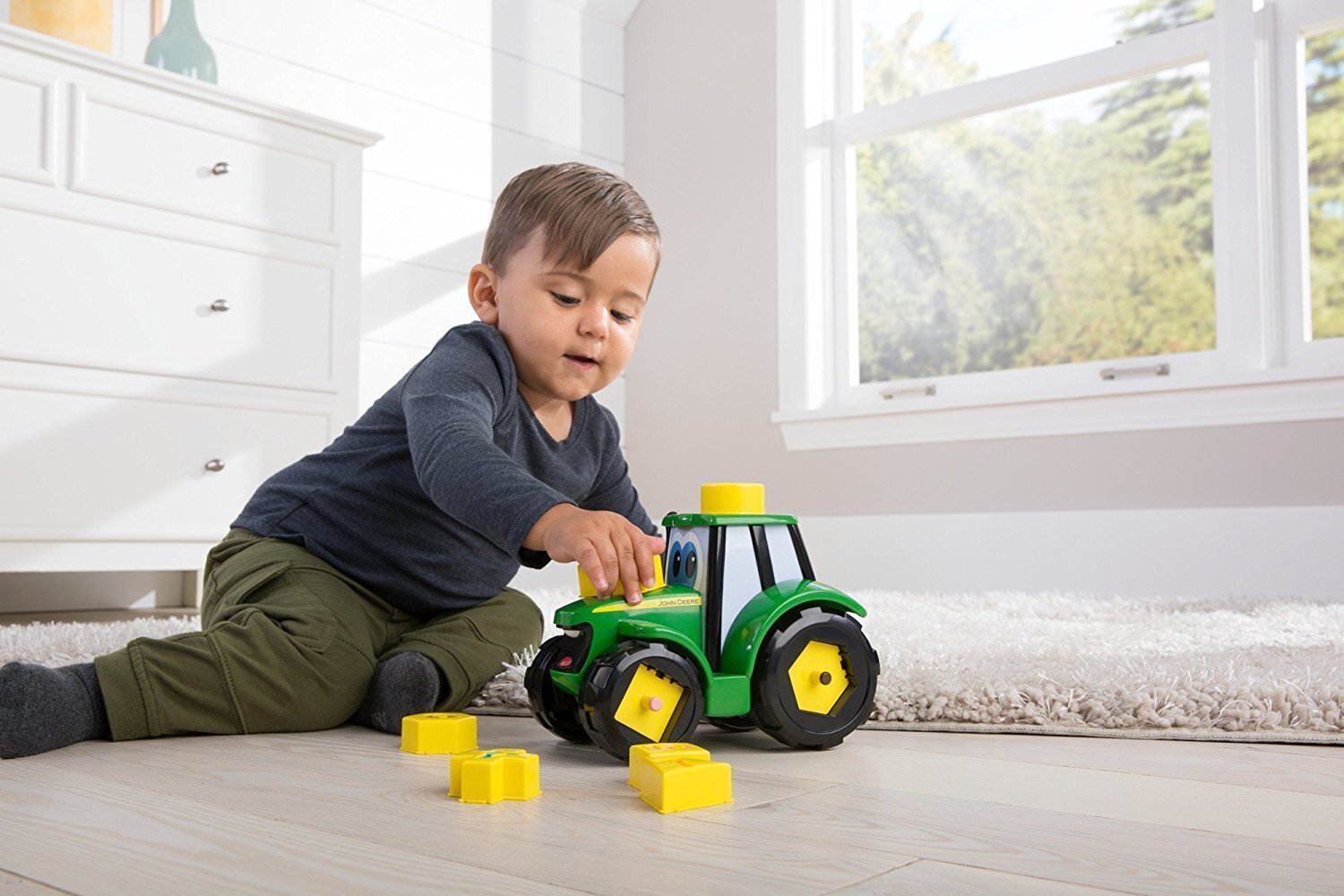 JOHN DEERE traktor Learn & Play Johnny, 46654 цена и информация | Beebide mänguasjad | hansapost.ee