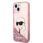 Karl Lagerfeld KLHCP14MLNKHCP iPhone 14 Plus 6,7" pink hardcase Glitter Karl Head цена и информация | Telefonide kaitsekaaned ja -ümbrised | hansapost.ee