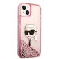 Karl Lagerfeld KLHCP14MLNKHCP iPhone 14 Plus 6,7" pink hardcase Glitter Karl Head hind ja info | Telefonide kaitsekaaned ja -ümbrised | hansapost.ee