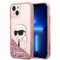 Karl Lagerfeld KLHCP14MLNKHCP iPhone 14 Plus 6,7" pink hardcase Glitter Karl Head цена и информация | Telefonide kaitsekaaned ja -ümbrised | hansapost.ee