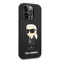 Karl Lagerfeld KLHMP14LSNIKBCK iPhone 14 Pro 6,1" hardcase black Silicone Ikonik Magsafe цена и информация | Telefonide kaitsekaaned ja -ümbrised | hansapost.ee
