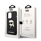 Karl Lagerfeld KLHMP14LSNIKBCK iPhone 14 Pro 6,1" hardcase black Silicone Ikonik Magsafe hind ja info | Telefonide kaitsekaaned ja -ümbrised | hansapost.ee