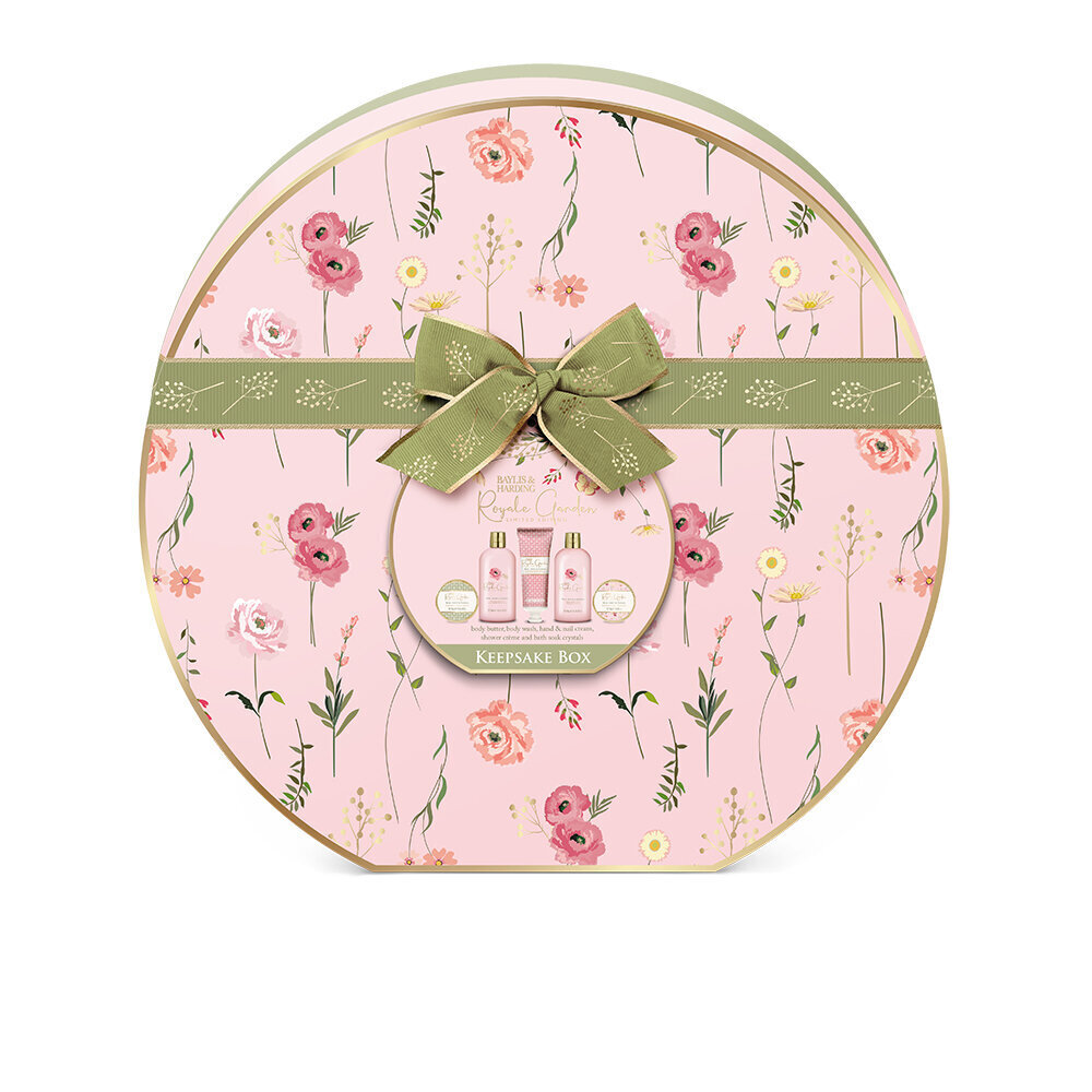 Kinkekomplekt naistele Baylis & Harding Royale Garden Rose, Poppy & Vanilla Luxury Hat Box цена и информация | Dušigeelid, õlid | hansapost.ee