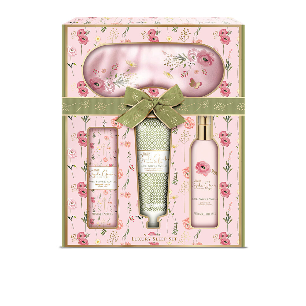 Kinkekomplekt naistele Baylis & Harding Royale Garden Rose, Poppy & Vanilla Luxury Beauty Sleep цена и информация | Kehakreemid, kehaõlid ja losjoonid | hansapost.ee