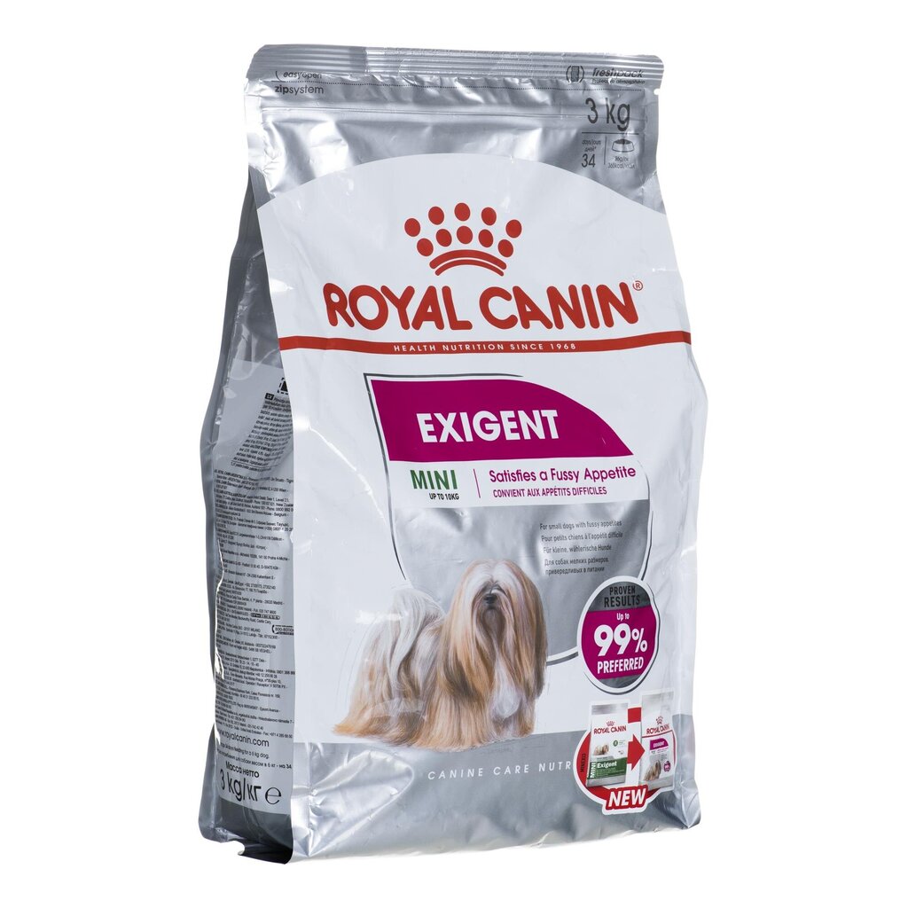 Royal Canin Mini Exigent Adult Poultry väikeste tõugude täiskasvanud koertele, 3 kg hind ja info | Koerte kuivtoit ja krõbinad | hansapost.ee