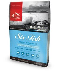 Orijen Six Fish для взрослых собак с рыбой, 11,4 кг цена и информация | Orijen Товары для животных | hansapost.ee