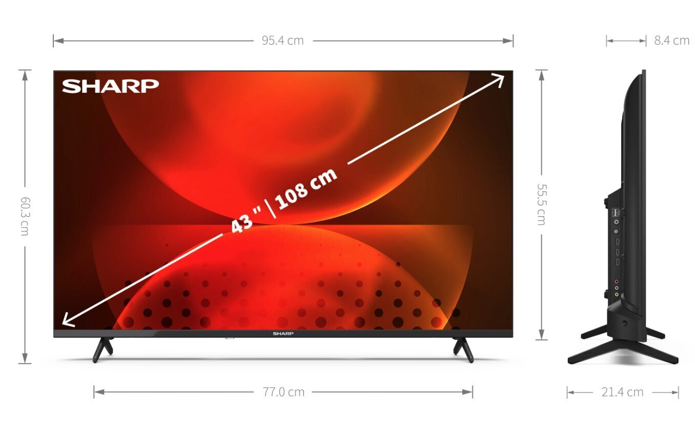 Sharp 43FH2EA цена и информация | Televiisorid | hansapost.ee